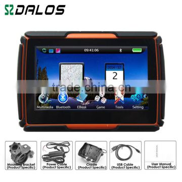 United States 4.3 Inch GPS/GSM Waterproof Motorcycle GPS Navigator with Bluetooth