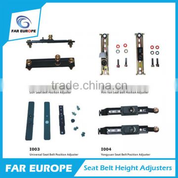 sash guide for height safety seat belts