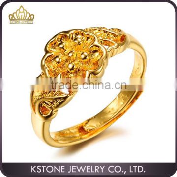 KSTONE fashion design plating gold high material cooper gold ring design for women