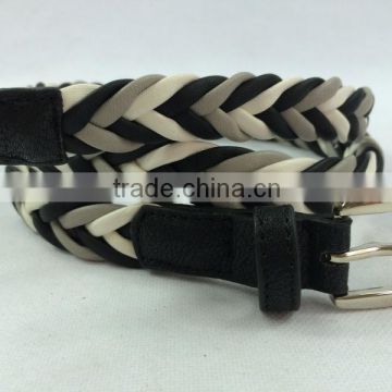 fashion girls braided belt woven fashion belt