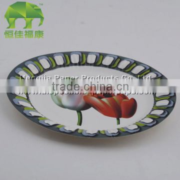 9 inch disposable paper plate with your own logo