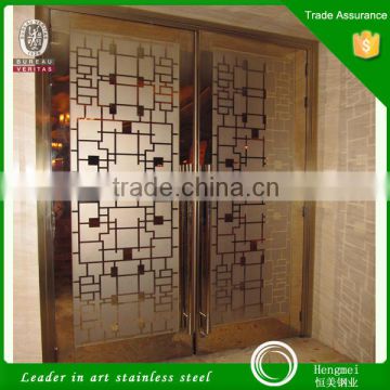 Metal Door Decors 201 316 304 Mirror Etched Stainless Steel Sheet Decorate for KTV Wall Panel