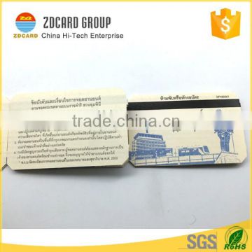 High Quality Printed Magnetci Stripe Ticket