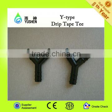 Y-type drip irrigation tape tee