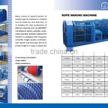 3 strand rope making machine