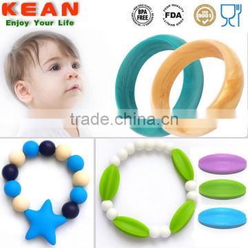 2016 Fashion teething baby 10 PCS Colorful Silicone Baby Chewing