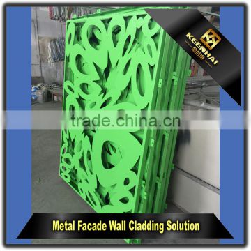 Laser Cutting Exterior Building Facade Panel Aluminum Curtain Wall Profile