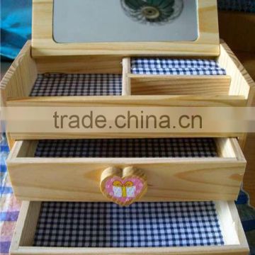 unfinished Wooden applique boxes for jewelry