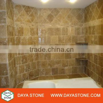 Brown Travertine & basin stone,wall cladding