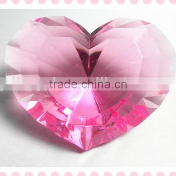 2014 NEW heart shade diamond acrylic wedding table decoration