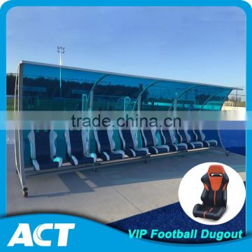 Hot-dip galvanization football bench for players