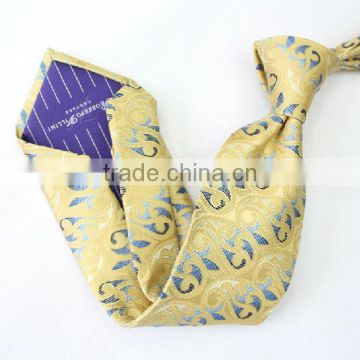 HD-7T66 High quality handmade Silk woven seven fold neck tie