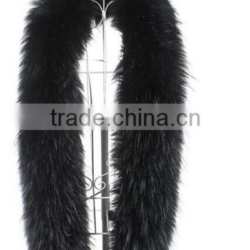 trendy european american ladies faux fur scarf raccoon fur scarf