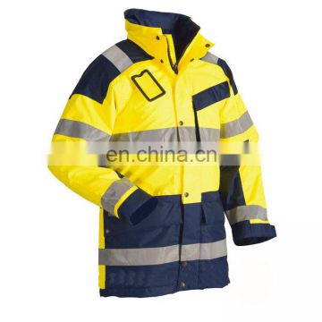 High Visibility Cheap Warm Mens Firefighter Winter Jackets