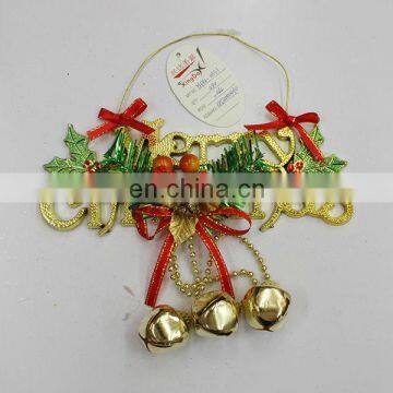 Factory Design Christmas Decorations With Christmas Wards & Metal Bells