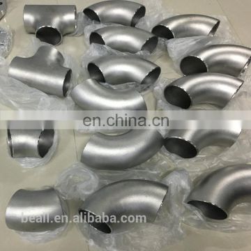 F53 2507 S32750 022Cr25Ni7Mo4N stainless steel elbow 1/2 inch 90