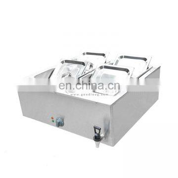 4 Gastronorm Wet Well Bain Marie Warming Station - Electric Hot Water Warmer