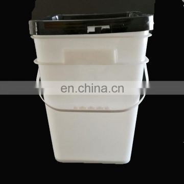 Factory wholesale packaging pail 20L square plastic bucket