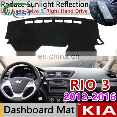for KIA RIO 3 K2 2012 2013 2014 2015 2016 Russian Versions Anti-Slip Mat Dashboard Cover Pad Sunshade Dashmat Carpet Accessories