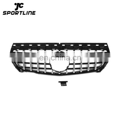 GT Style Silver CLA250 Diamond Front Grille for Mercedes Benz C117 13-16