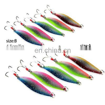 5g - 14g sea trout spoons spinners lures  trolling mini metal fishing spoons