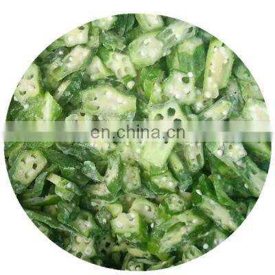 Promotion! $600 Per Ton IQF Frozen Yellow Okra Slice 5mm