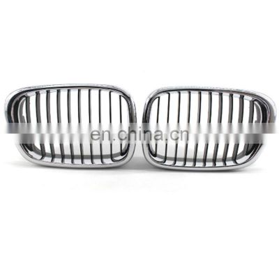 Chrome Car Front Gloss M-color Kidney Grille Grilles for BMW E39 5 series 1995 - 2002 2003 Car Styling Racing Grills