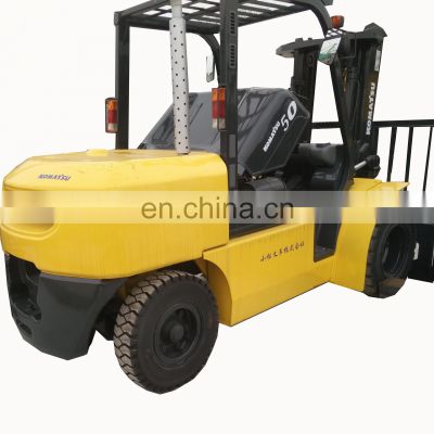 New arrival used widely komatsu 5 ton forklift with low price and  high quality in hot sale