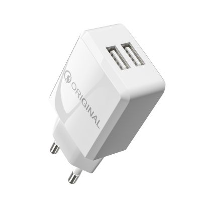 2usb mobile phone fast charger 5v2 4A wall charging adapter European and American standard