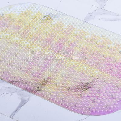 PVC material of non-slip Bath mat with color changeable film