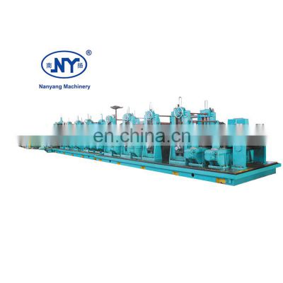 Nanyang high efficiency mill finish aluminum tube carbon steel API ERW pipe tube mill workshop