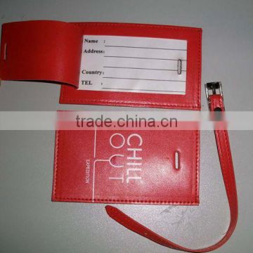 Cheap pvc leather luggage tag