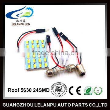 led roof light auto led lamp ba9s/t10/festoon 5630 24smd car led interior reading light