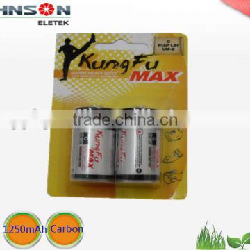 super made in China best r14 um-2 c 1.5v battery