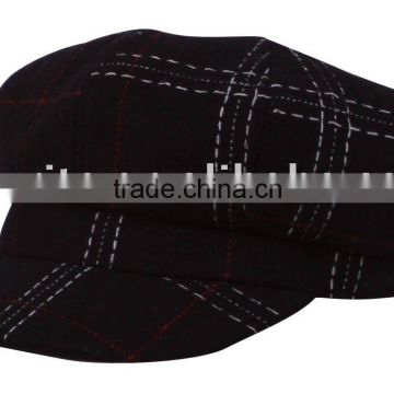 fashion cap / women's hat with check