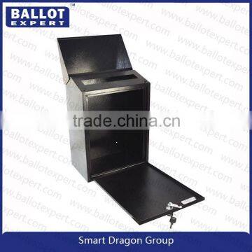 aluminum ballot box with lock