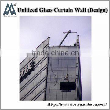 Unitized curtain wall with installation service