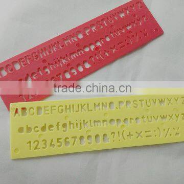 Factory Plastic Letter Stencil Ruler OEM and ODM office stationery for school tailor curve ruler