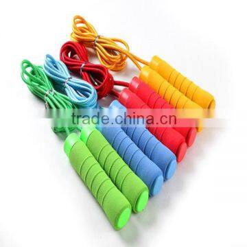 bearing cotton jump rope with foam handle