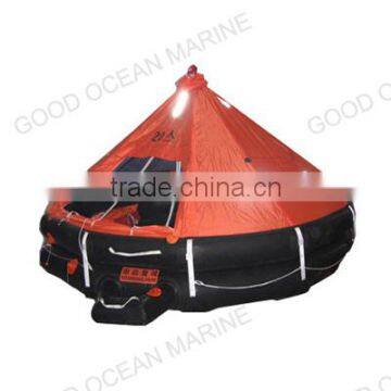 davit-launched inflatable life raft