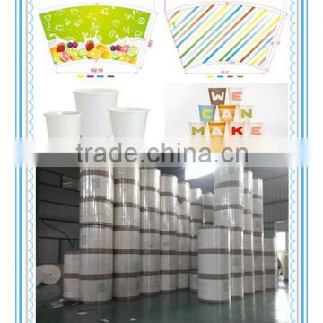 paper cup raw material price with single PE coated paper in china factory