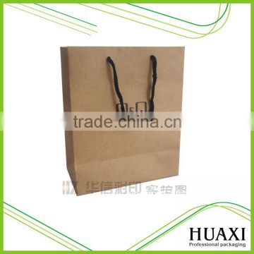 Custom logo clothings packing kraft paper bags wholesale