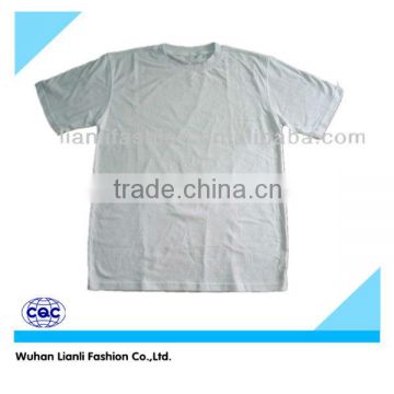 2014 hot high quality bulk cotton blank white t-shirt