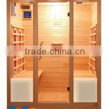 solid wood hemlock 4 seat infrared function sauna room dome sauna