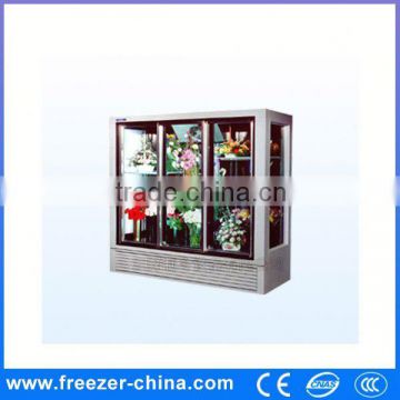 Fancy design commercial refrigerated flower showcase