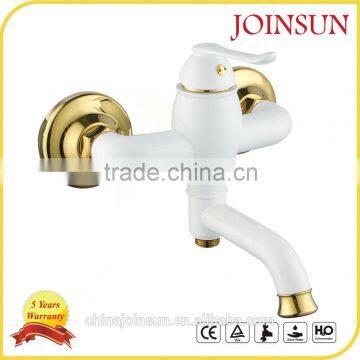 white planting gold brass tap faucet