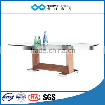 TB modern retangle glass coffee table standard sizes