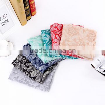 fashion ladies heart style polyester scarves