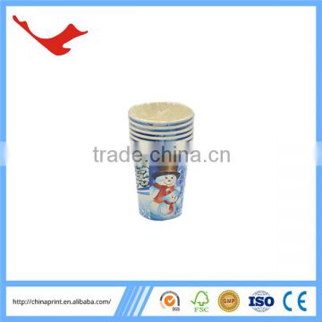 007 christmas decoration custom printed disposable paper cup