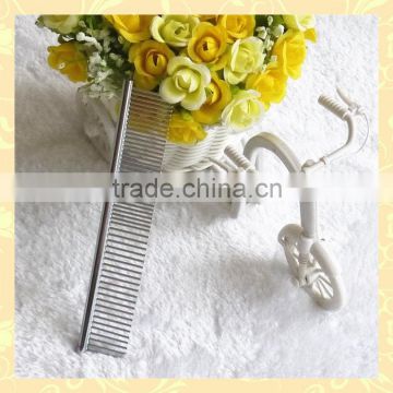 Four sizes metal pet comb with round handle